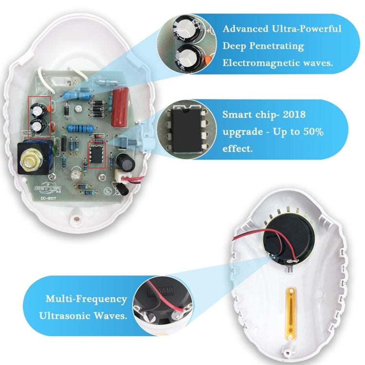 DC-9014 Household Multifunctional Ultrasonic Electronic Mosquito Repellent(EU Plug) - Repellents by PMC Jewellery | Online Shopping South Africa | PMC Jewellery | Buy Now Pay Later Mobicred