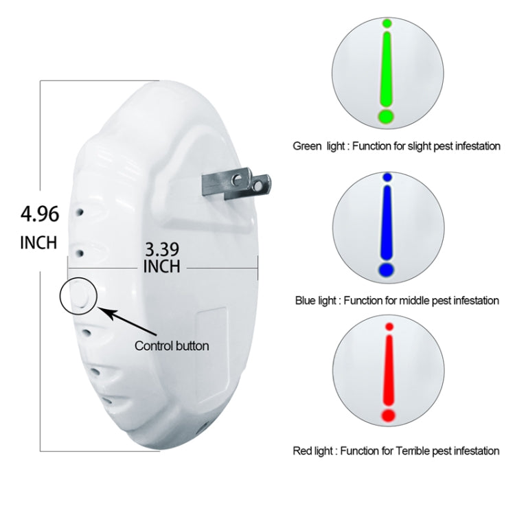 DC-9014 Household Multifunctional Ultrasonic Electronic Mosquito Repellent(EU Plug) - Repellents by PMC Jewellery | Online Shopping South Africa | PMC Jewellery | Buy Now Pay Later Mobicred