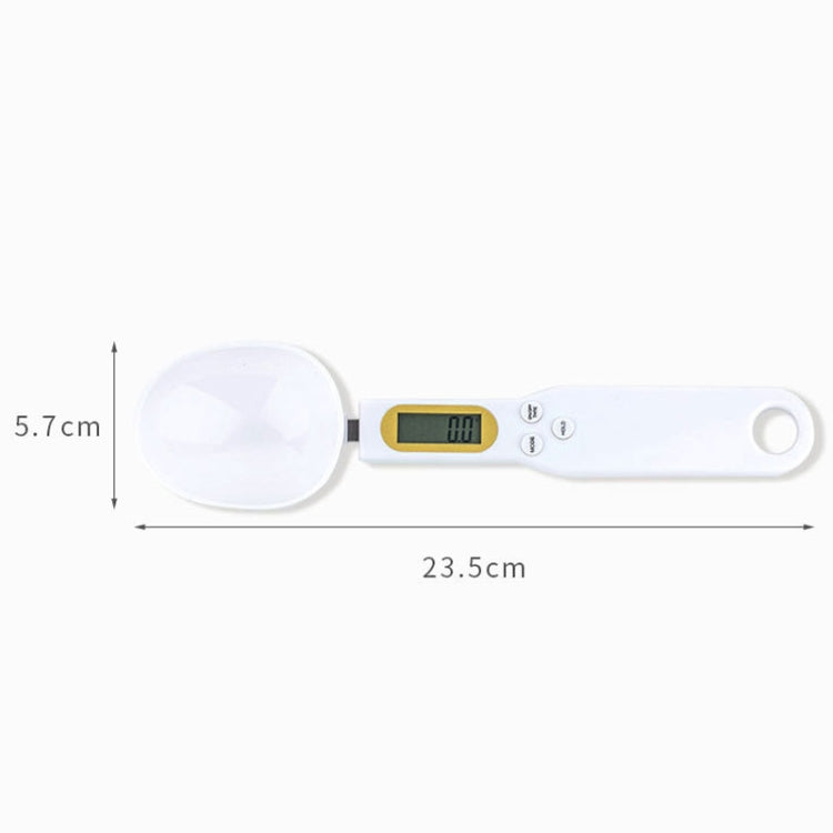 ABS Electronic Measuring Spoon Spoon Weighing Measuring Tool, Specification: 500g/0.1g, Colour: White - Kitchen Scales by PMC Jewellery | Online Shopping South Africa | PMC Jewellery