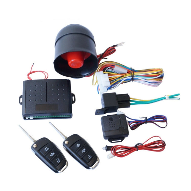 2 Set Universal Sound And Light Car Alarm 12V Vehicle Alarm System Bullet Key Remote Control - Security Alarm System by PMC Jewellery | Online Shopping South Africa | PMC Jewellery | Buy Now Pay Later Mobicred