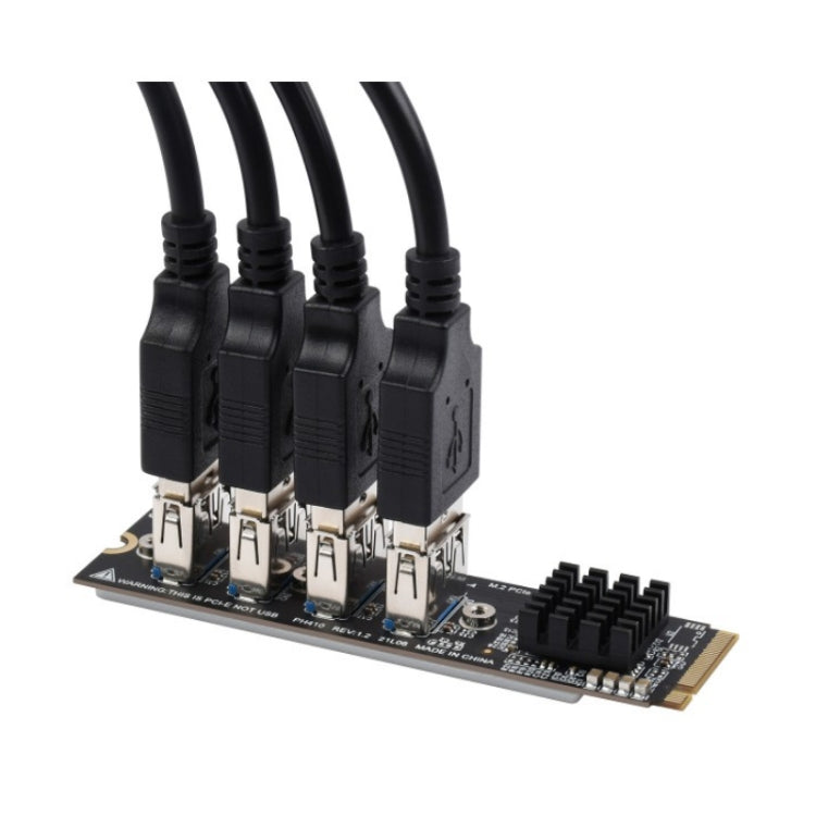 Waveshare 23316 M.2 to PCIe 4-Ch Expander, Using With PCIe X1 to PCIe X16 - Others by Waveshare | Online Shopping South Africa | PMC Jewellery | Buy Now Pay Later Mobicred