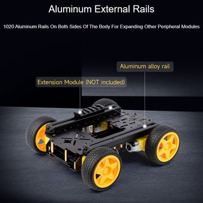 Waveshare Smart Mobile Robot Chassis Kit, Chassis:With Shock-absorbing(Normal Wheels) - Robotics Accessories by Waveshare | Online Shopping South Africa | PMC Jewellery | Buy Now Pay Later Mobicred