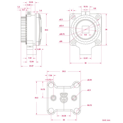 Waveshare Original Raspberry Pi 1.6MP Global Shutter Camera Module(24385) - Modules Expansions Accessories by WAVESHARE | Online Shopping South Africa | PMC Jewellery | Buy Now Pay Later Mobicred