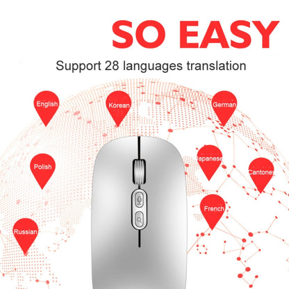 M103 1600DPI 5 Keys 2.4G Wireless Mouse Charging Ai Intelligent Voice Office Mouse, Support 28 Languages(Black) - Wireless Mice by PMC Jewellery | Online Shopping South Africa | PMC Jewellery | Buy Now Pay Later Mobicred