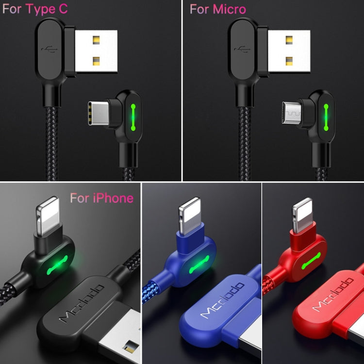 MCDODO 2A USB to 8 Pin Fast Charging Data Cable, Length:0.5m(Black) - Normal Style Cable by MCDODO | Online Shopping South Africa | PMC Jewellery | Buy Now Pay Later Mobicred