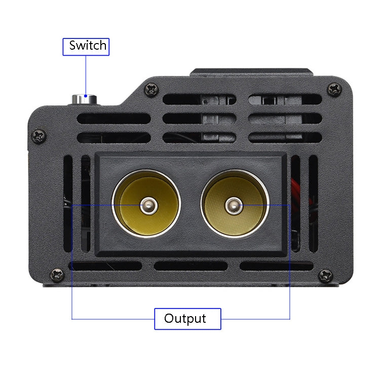 XUYUAN 4000W Car Inverter LED Colorful Atmosphere Light 4 USB Charging Converter, Specification: 12V-220V - Modified Square Wave by PMC Jewellery | Online Shopping South Africa | PMC Jewellery | Buy Now Pay Later Mobicred