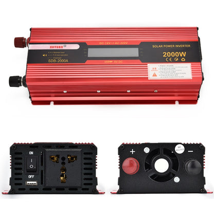 XUYUAN 2000W Car Battery Inverter with LCD Display, Specification: 24V to 220V -  by XUYUAN | Online Shopping South Africa | PMC Jewellery | Buy Now Pay Later Mobicred