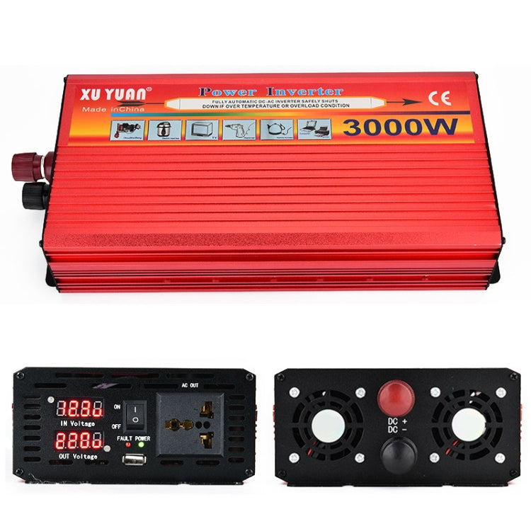 XUYUAN 3000W Inverter LED Display Converter, Specification: 24V to 220V -  by PMC Jewellery | Online Shopping South Africa | PMC Jewellery | Buy Now Pay Later Mobicred