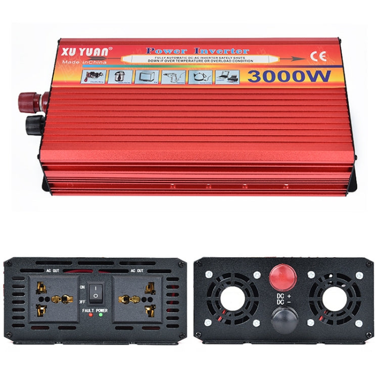 XUYUAN 3000W Car Inverter Car Home Power Converter, Specification: 12V to 220V -  by XUYUAN | Online Shopping South Africa | PMC Jewellery | Buy Now Pay Later Mobicred