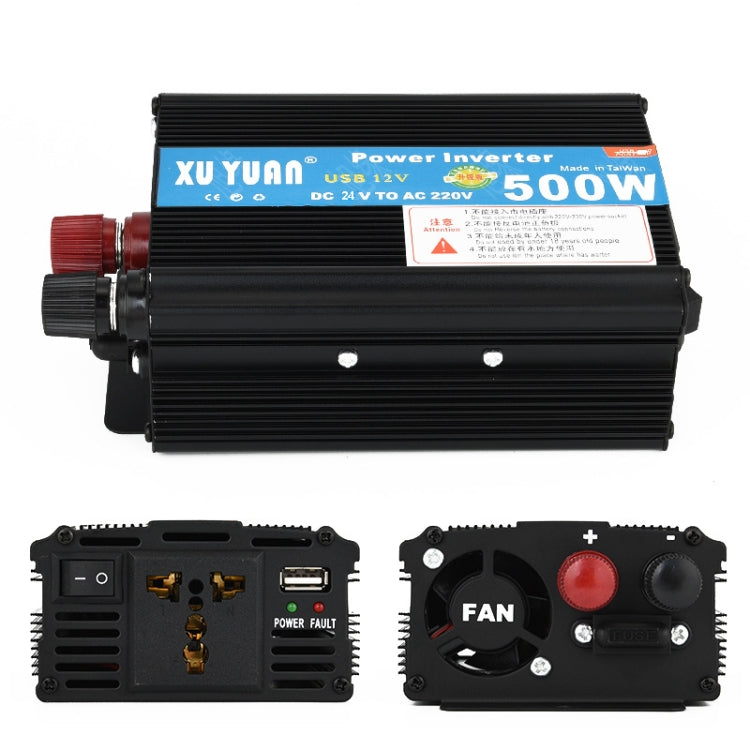 XUYUAN 500W Inverter Power Converter, Specification: 24V to 220V -  by XUYUAN | Online Shopping South Africa | PMC Jewellery | Buy Now Pay Later Mobicred