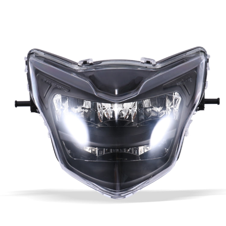 Motorcycle LED Retro Headlights LED Far Near Beam Lights For Yamaha LC135 V2-V6(Transparent Glass) - Headlights by PMC Jewellery | Online Shopping South Africa | PMC Jewellery | Buy Now Pay Later Mobicred