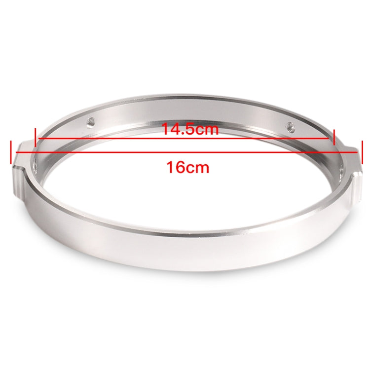 5.75 Inch Round Retro Headlight Ring Motorcycle Headlight Modification Parts(Silver) - Others by PMC Jewellery | Online Shopping South Africa | PMC Jewellery | Buy Now Pay Later Mobicred