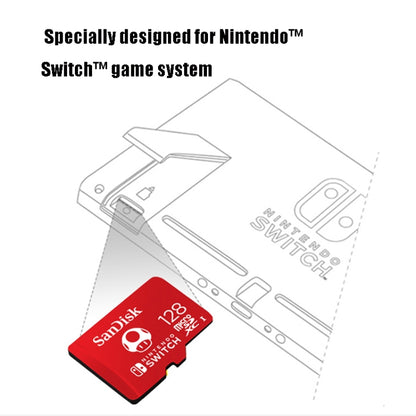 SanDisk SDSQXAO TF Card Micro SD Memory Card for Nintendo Switch Game Console, Capacity: 256GB Gold - Micro SD Card by SanDisk | Online Shopping South Africa | PMC Jewellery | Buy Now Pay Later Mobicred