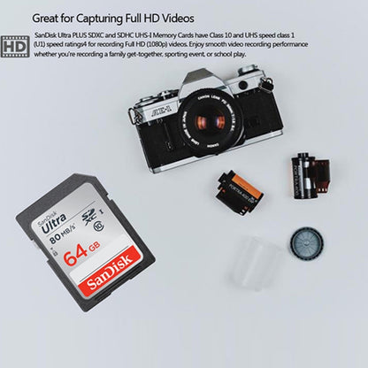 SanDisk Video Camera High Speed Memory Card SD Card, Colour: Silver Card, Capacity: 64GB - SD Card by SanDisk | Online Shopping South Africa | PMC Jewellery | Buy Now Pay Later Mobicred