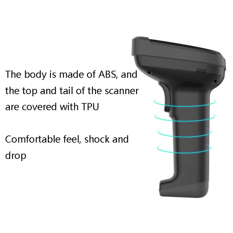 Deli 14952 Supermarket Cashier One-Dimensional QR Code Scanning Gun, Model: Black Wireless - Barcode Scanner by Deli | Online Shopping South Africa | PMC Jewellery | Buy Now Pay Later Mobicred