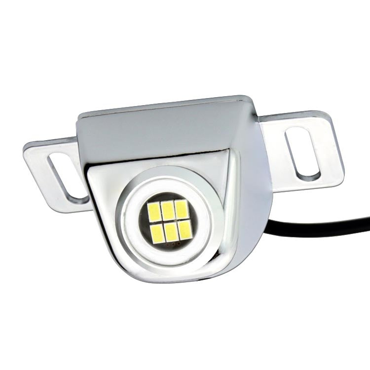 Car LED Electric Eye Reversing Light External Bulb Modified License Plate Auxiliary Light(Silver) - Arrow Turn Lights by PMC Jewellery | Online Shopping South Africa | PMC Jewellery | Buy Now Pay Later Mobicred