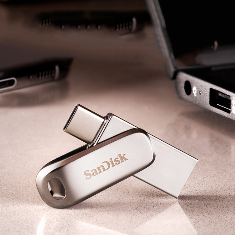 SanDisk Type-C + USB 3.1 Interface OTG High Speed Computer Phone U Disk, Colour: SDDDC4 Silver Metal Shell, Capacity: 128GB - USB Flash Drives by SanDisk | Online Shopping South Africa | PMC Jewellery | Buy Now Pay Later Mobicred