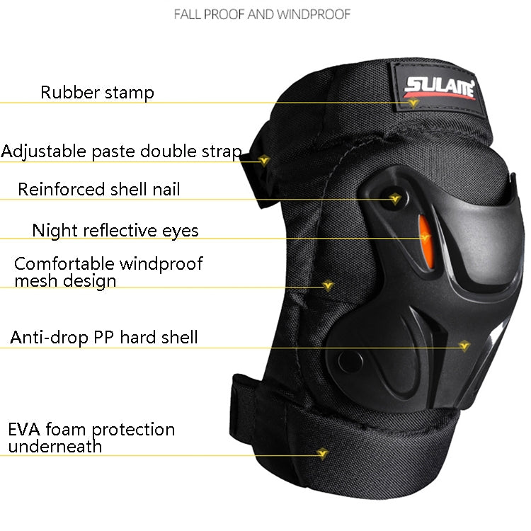 SULAITE Motorcycle Riding Equipment Protective Gear Off-Road Riding Anti-Fall Protector, Specification: Knee Pads - Protective Gear by SULAITE | Online Shopping South Africa | PMC Jewellery | Buy Now Pay Later Mobicred