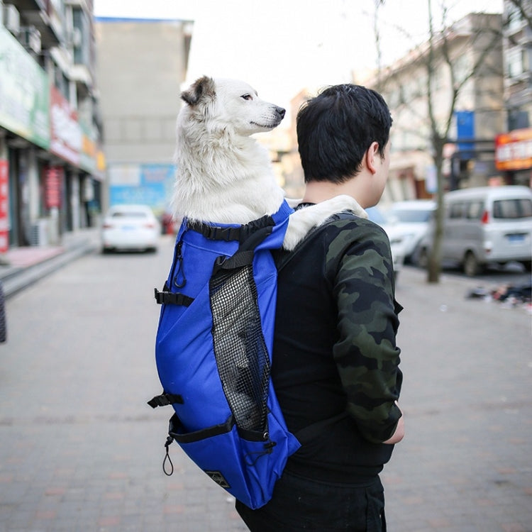 Ventilated And Breathable Washable Pet Portable Backpack, Size: L(Light Grey) - Pet Bags by PMC Jewellery | Online Shopping South Africa | PMC Jewellery