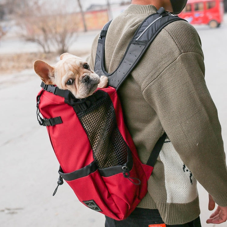 Ventilated And Breathable Washable Pet Portable Backpack, Size: XL(Light Grey) - Pet Bags by PMC Jewellery | Online Shopping South Africa | PMC Jewellery