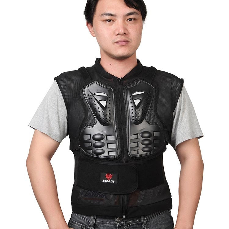 SULAITE GT-032 Motorcycle Racing Sleeveless Riding Protective Clothing, Specification: L(Black) - Protective Gear by SULAITE | Online Shopping South Africa | PMC Jewellery | Buy Now Pay Later Mobicred