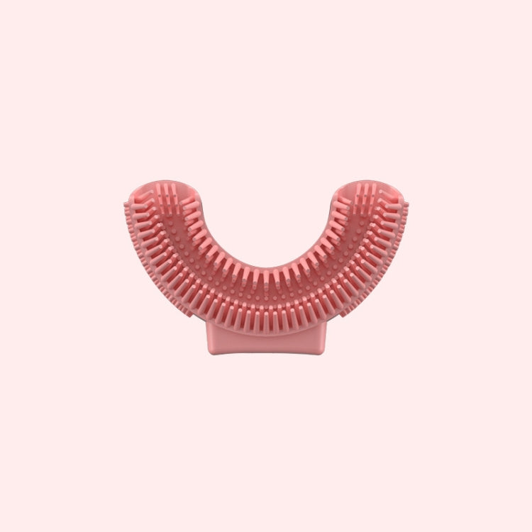 Silicone U-Shaped Replaceable Brush Head 2-8 Years Old Oral Electric Toothbrush Head(Pink) - Replacement Brush Heads by PMC Jewellery | Online Shopping South Africa | PMC Jewellery | Buy Now Pay Later Mobicred