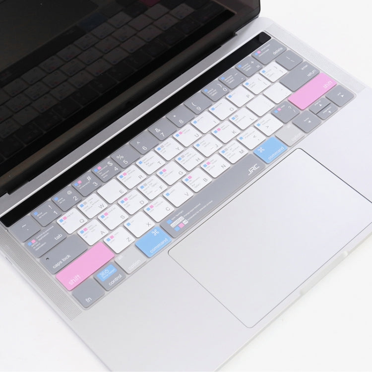 JRC English Version Colored Silicone Laptop Keyboard Protective Film For MacBook Pro 13.3 inch A1706 & A1989 & A2159 (with Touch Bar)(Soothing Color) - Keyboard Protector by JRC | Online Shopping South Africa | PMC Jewellery | Buy Now Pay Later Mobicred