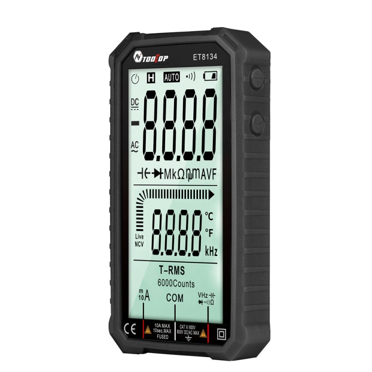 TOOLTOP ET8134 4.7 Inch LCD Full-Screen Multimeter With Color Change Alarm Function - Digital Multimeter by PMC Jewellery | Online Shopping South Africa | PMC Jewellery | Buy Now Pay Later Mobicred