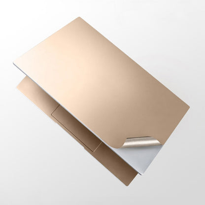 JRC 4 In 1 0.2mm Metal Texture Upper Cover Film + Bottom Cover Film + Full-Support Film + Touchpad Film Laptop Body Protective Film Sticker Set For Huawei MateBook D 15.6 inch (Champagne Gold) - Protector Sticker by JRC | Online Shopping South Africa | PMC Jewellery | Buy Now Pay Later Mobicred