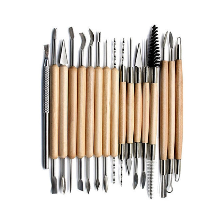 30 In 1 Wooden Pottery Clay Tools Multi-Function Clay Sculpture Tools - Art Supplies by PMC Jewellery | Online Shopping South Africa | PMC Jewellery