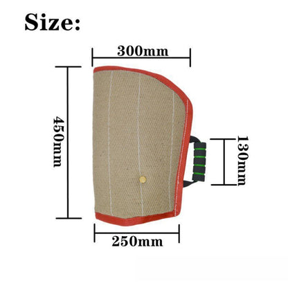 Red Twill Jute Training Dog Bite Sleeve Open Sleeve Protector Pet Products - Training Aids by PMC Jewellery | Online Shopping South Africa | PMC Jewellery | Buy Now Pay Later Mobicred