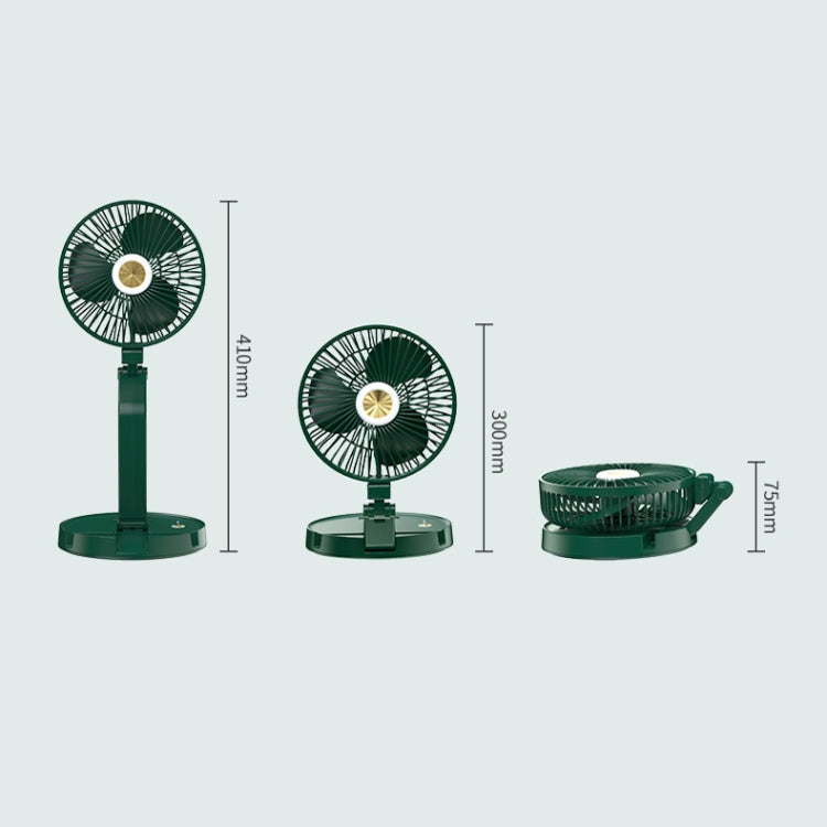 FF-996 Desktop Folding Table Lamp Fan Student Dormitory Desktop USB Mute Fan(Upgraded Version-Green) - Electric Fans by PMC Jewellery | Online Shopping South Africa | PMC Jewellery | Buy Now Pay Later Mobicred