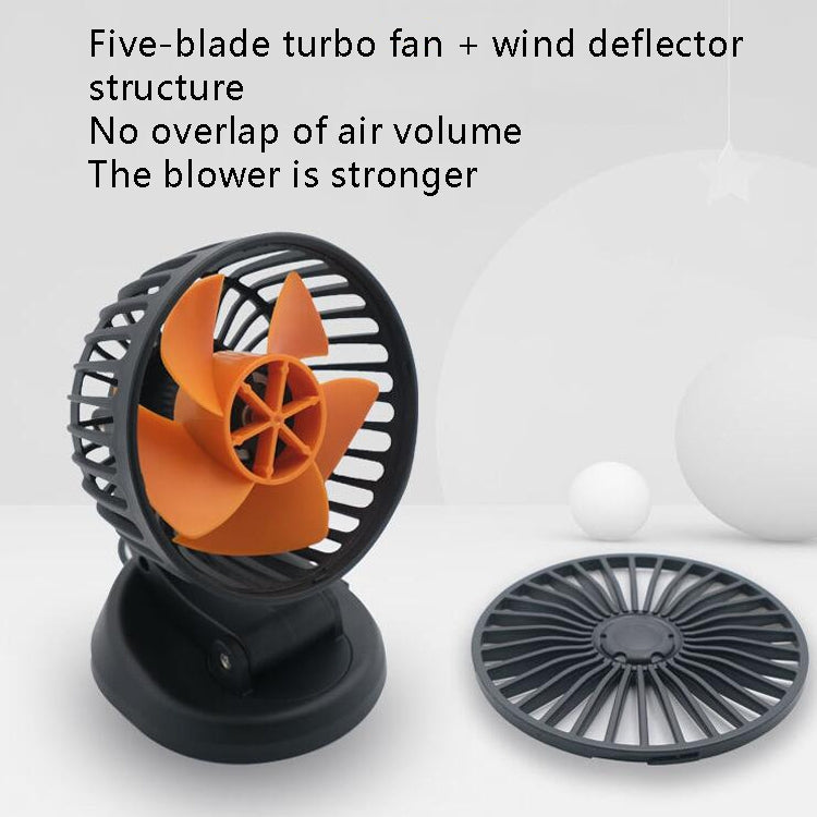 F409 Car Fan General Car Shaking Head Fan(Cigarette Lighter Port  24V) - Heating & Fans by PMC Jewellery | Online Shopping South Africa | PMC Jewellery | Buy Now Pay Later Mobicred