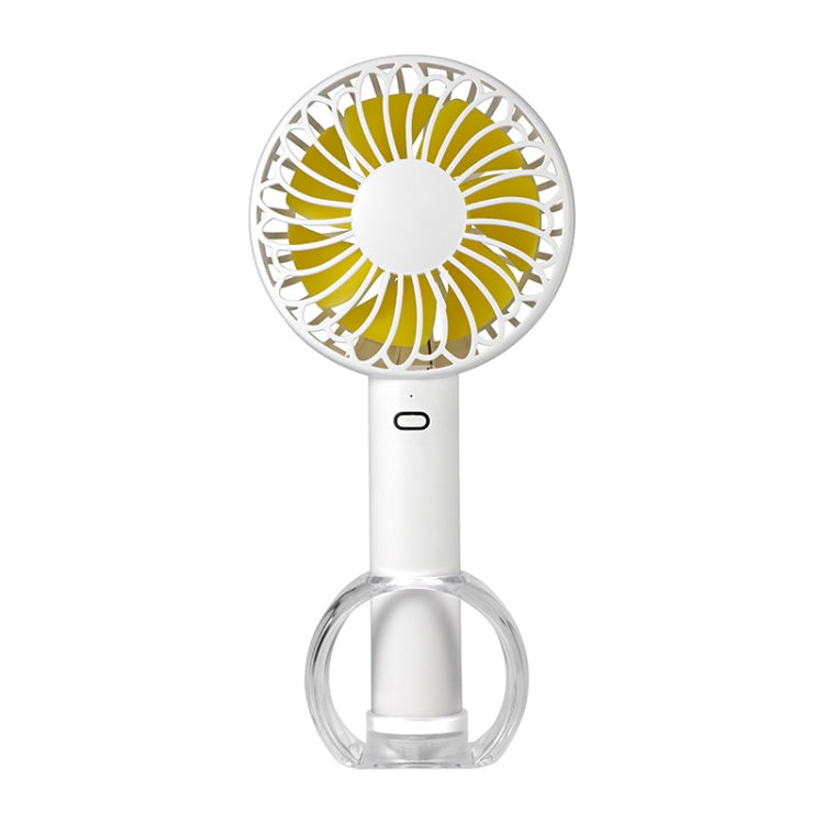 FS-H01 USB Portable Ultra-quiet Large Wind Hand-held Desktop Student Dormitory Household Mini Fan(White) - Electric Fans by PMC Jewellery | Online Shopping South Africa | PMC Jewellery | Buy Now Pay Later Mobicred