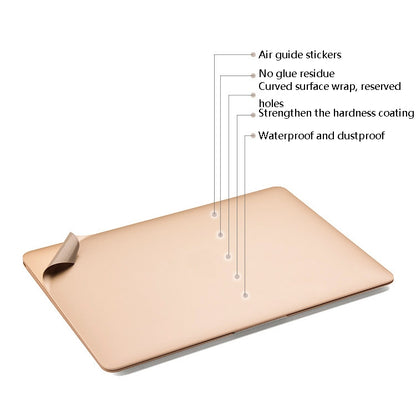 JRC Laptop Film Computer Top Shell Body Protection Sticker For MacBook Pro 13.3 inch A1278 (with Optical Drives)(Champagne Gold) - Protector Sticker by JRC | Online Shopping South Africa | PMC Jewellery | Buy Now Pay Later Mobicred