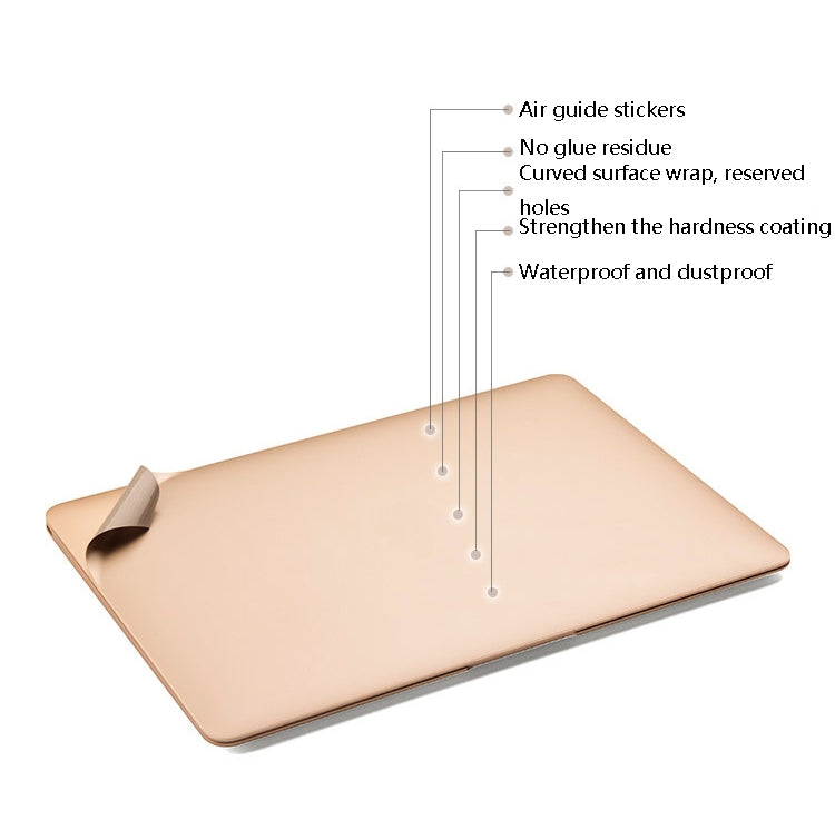 JRC Laptop Film Computer Top Shell Body Protection Sticker For MacBook Pro 15.4 inch A1707 / A1990 (with Touch Bar)(Champagne Gold) - Protector Sticker by JRC | Online Shopping South Africa | PMC Jewellery | Buy Now Pay Later Mobicred