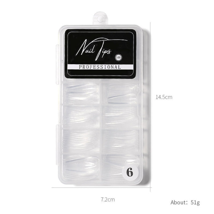 Nail Art Patch Ultra-Thin Seamless Finished Finished Removable Extended Fake Nail Patch(Scrub Transparent) - Nail Stickers by PMC Jewellery | Online Shopping South Africa | PMC Jewellery | Buy Now Pay Later Mobicred