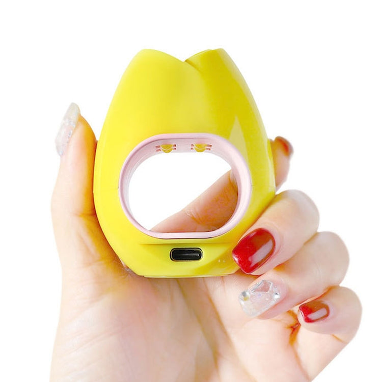 16W Rose Nail Art Phototherapy Lamp USB Sun Lamp LED Quick-Drying Nail Polish Baking Lamp, Specification: Button Model (White) - Nail Dryers by PMC Jewellery | Online Shopping South Africa | PMC Jewellery | Buy Now Pay Later Mobicred