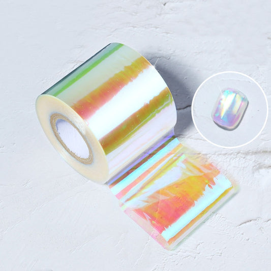 Ice Cube Nail Art Accessories Nail Art Aurora Colorful Cellophane, Specification type: 5cm x 100M (02) - Nail Stickers by PMC Jewellery | Online Shopping South Africa | PMC Jewellery | Buy Now Pay Later Mobicred