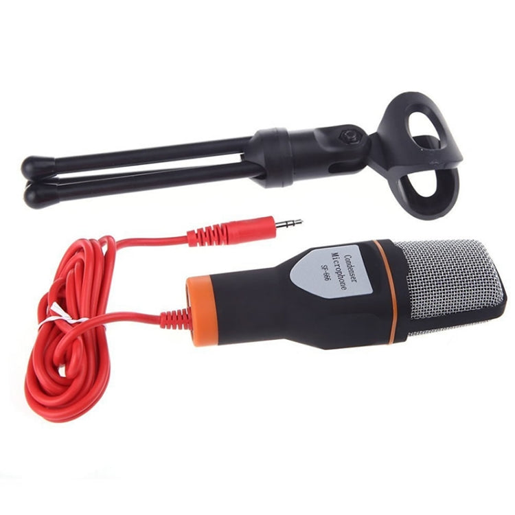 SF-666 Computer Voice Microphone With Adapter Cable Anchor Mobile Phone Video Wired Microphone With Bracketcket, Colour: Golden - Microphone by PMC Jewellery | Online Shopping South Africa | PMC Jewellery | Buy Now Pay Later Mobicred