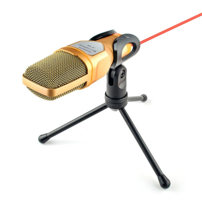 SF-666 Computer Voice Microphone With Adapter Cable Anchor Mobile Phone Video Wired Microphone With Bracketcket, Colour: Golden - Microphone by PMC Jewellery | Online Shopping South Africa | PMC Jewellery | Buy Now Pay Later Mobicred