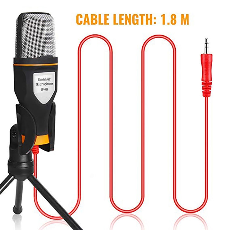 SF-666 Computer Voice Microphone With Adapter Cable Anchor Mobile Phone Video Wired Microphone With Bracketcket, Colour: Black - Microphone by PMC Jewellery | Online Shopping South Africa | PMC Jewellery | Buy Now Pay Later Mobicred