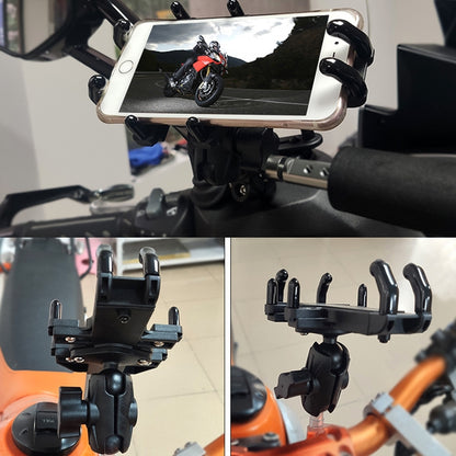 N-STAR Motorcycle Bicycle Composite Version Of Mobile Phone Bracket Multifunctional Accessories Lightweight Riding Equipment(T-shaped Ball Head) - Holders by N-STAR | Online Shopping South Africa | PMC Jewellery | Buy Now Pay Later Mobicred