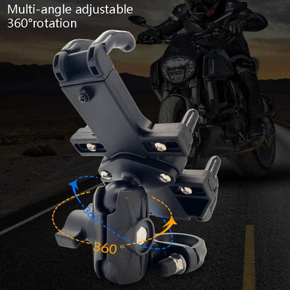 N-STAR Motorcycle Bicycle Composite Version Of Mobile Phone Bracket Multifunctional Accessories Lightweight Riding Equipment(Crooked Ball Head) - Holders by N-STAR | Online Shopping South Africa | PMC Jewellery | Buy Now Pay Later Mobicred