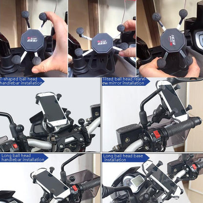 N-STAR N002 Motorcycle Bicycle Mobile Phone Bracket Riding Equipment(Small L Head) - Holders by N-STAR | Online Shopping South Africa | PMC Jewellery | Buy Now Pay Later Mobicred