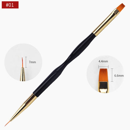 Two-Purpose Cable Nail Pole Painting Flower And Pull Line Finger Brush Painting Pen(Set) - Nail Art Equipment by PMC Jewellery | Online Shopping South Africa | PMC Jewellery | Buy Now Pay Later Mobicred