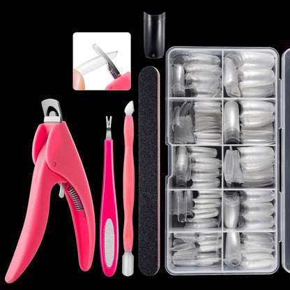 Manicure Tool  Set Fingernails Word Cut Set, Specification: Transparent French - Nail Art Equipment by PMC Jewellery | Online Shopping South Africa | PMC Jewellery | Buy Now Pay Later Mobicred