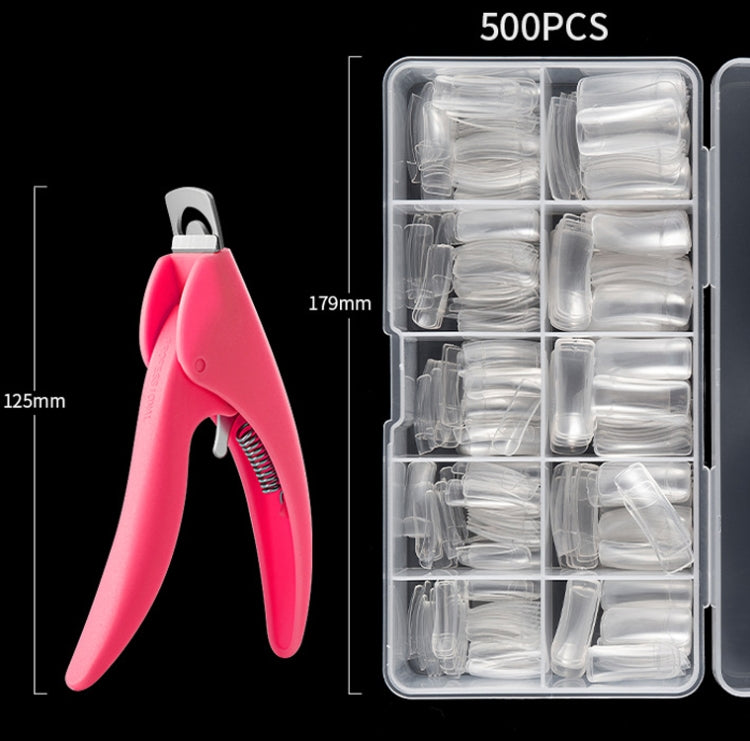 Manicure Tool  Set Fingernails Word Cut Set, Specification: Transparent Full Post Large Set - Nail Art Equipment by PMC Jewellery | Online Shopping South Africa | PMC Jewellery | Buy Now Pay Later Mobicred