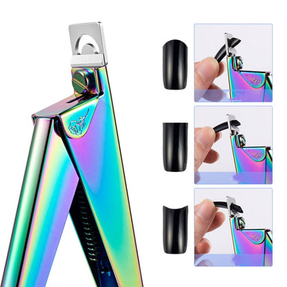 Nail Word Cut French U-Shaped Cut Fake Nail Cut Stainless Steel Nail Knife, Color Classification: Colorful Titanium 2 - Nail Clipper by PMC Jewellery | Online Shopping South Africa | PMC Jewellery | Buy Now Pay Later Mobicred