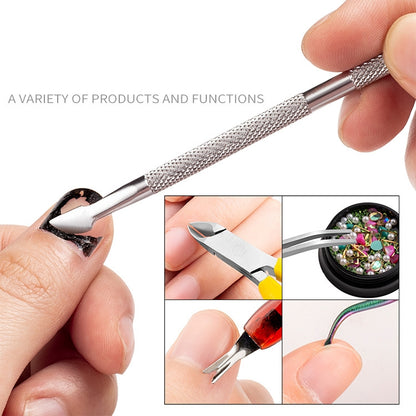 FABIYAN Stainless Steel Dead Skin Shear Steel Push Nail Art Tool Set, Specification:   Set 9 - Nail Clipper by PMC Jewellery | Online Shopping South Africa | PMC Jewellery | Buy Now Pay Later Mobicred